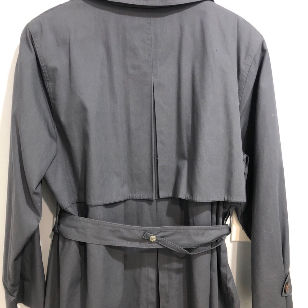 Vtg Towne by London Fog Gray Belted Trench Coat Women’s Sz 12R - Picture 6 of 9